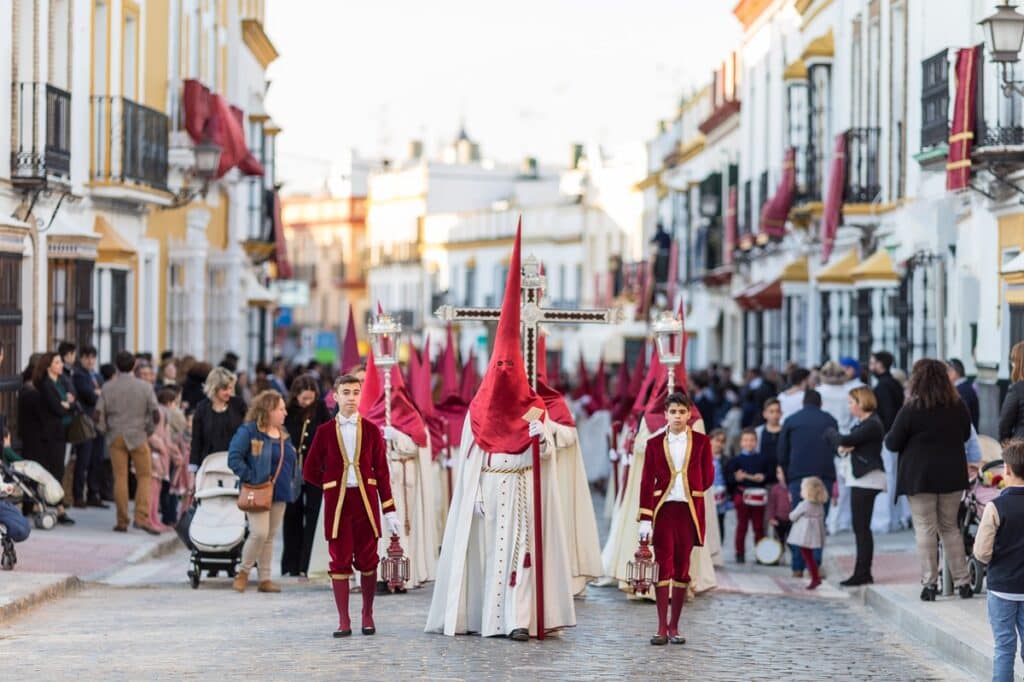 Marchena,,Seville,,Spain, ,March,29,,2018:,Procession,Of,Holy